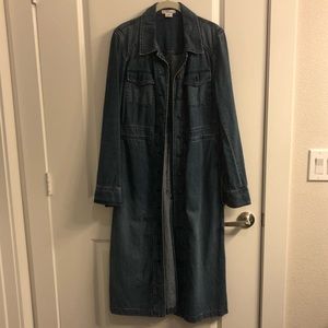 Michael Kors Long Sl Denim Dress Sz 10